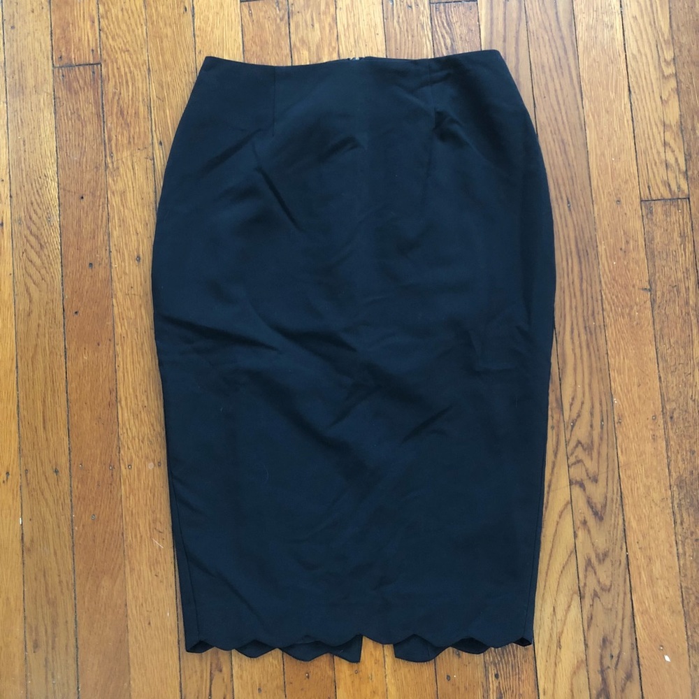 ASOS scalloped pencil skirt